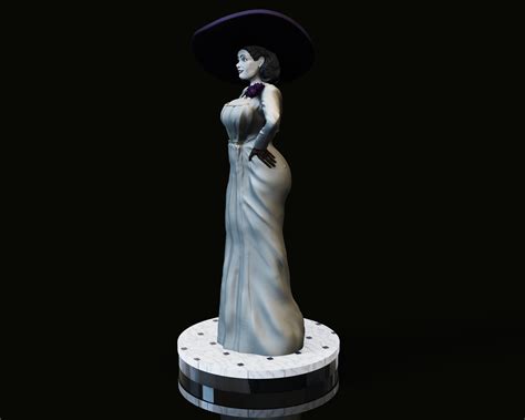 Lady dimitrescu's height gained attention because a sneak peek for the resident evil: ArtStation - Lady Dumitrescu 3D print model | Game Assets