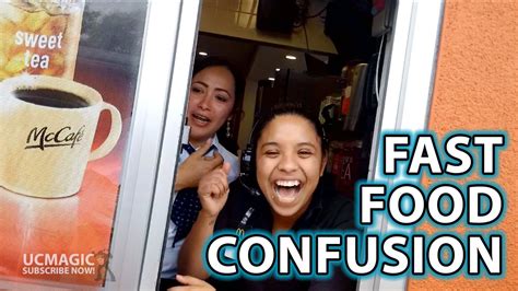 In order to serve up food so quickly, cheaply and consistently, many fast food restaurants. Drive Thru Prank : FAST FOOD CONFUSION | Pranks, Fast food ...