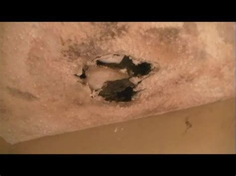 How to repair a drywall ceiling hole fast and easy! How To Repair Sheetrock On Ceiling - YouTube | Repair ...