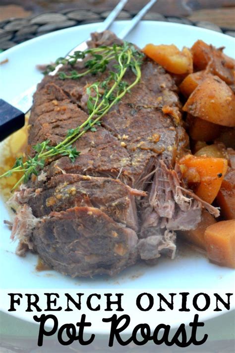 Need a meatless soup that will cook all day while you work and play? French Onion Pot Roast | Pot roast, Campbell's french ...
