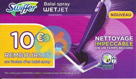 Le balai swiffer a été conçu pour nettoyer vos sols et attraper jusqu'à 3 x plus de poussière qu'un balai classique. Offre de Remboursement Swiffer : 10€ Remboursés sur Balai ...