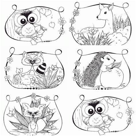 Download Woodland Animal Coloring Page - Coloring Home