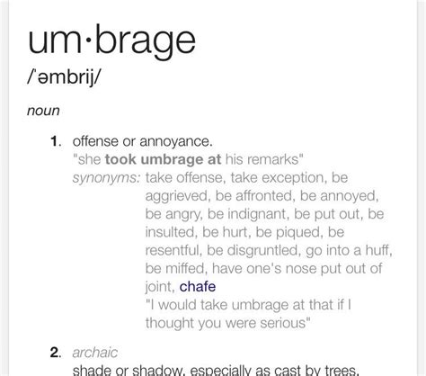 On may 6, 2021, one word set singaporeans abuzz: Umbrage | Unusual words, Rare words, Cool words