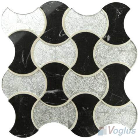 The breadth of the back is created by the shoulders at the top and the pelvis at the bottom. Bone Shape Glass Mosaic - Voglus Mosaic