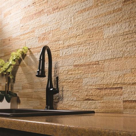 Dreamline® glass shower doors, tub doors, inline panels, and return panels can shatter due to improper handling or. Aspect Stone Peel and Stick 6-in x 24-in Golden Sandstone Backsplash Panels in the Backsplash ...