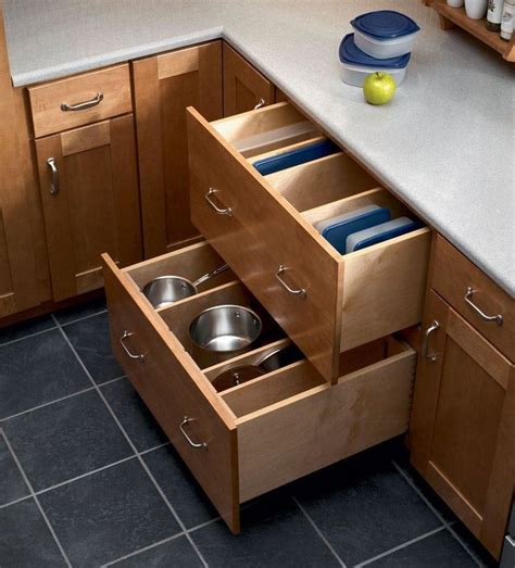Ideal for organizing supplies in the kitchen, bathroom, or laundry room, this sturdy wire. Base Pots and Pans Storage with Adjustable Drawer Dividers | Drawer dividers, Kitchen storage ...