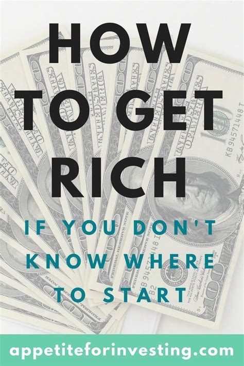 Check spelling or type a new query. Here's How to Get Rich if You Don't Know Where to Start | How to get rich, Personal finance ...