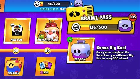 Any brawlers you have with more than 500 trophies will lose some of their trophies, and you will be awarded star points in exchange. I Completed the Brawl Pass without Collecting Rewards ...