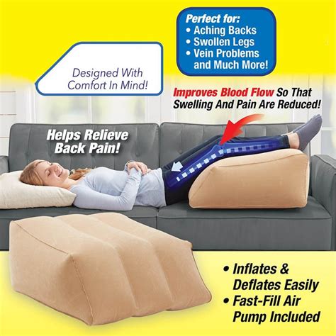 Our bed pillow sizes guide makes the shopping process easier, helping you find your sleep solution. Ortho Bed Wedge Elevated Leg Pillow® - Best Gadget Store