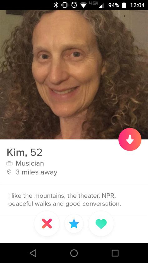 Whether you're looking for love, need a date today, or just want to chat: Time to lower my age range... : Tinder