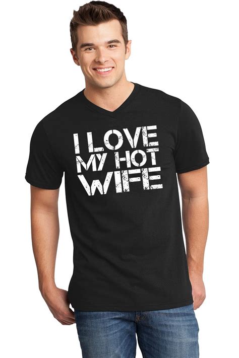 Maybe you would like to learn more about one of these? Mens I Love My Hot Wife Cute Valentines Day Gift Shirt V ...