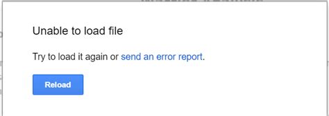 Please create a record in google calendar first, then try again.. FIX: Unable to load file on Google Docs