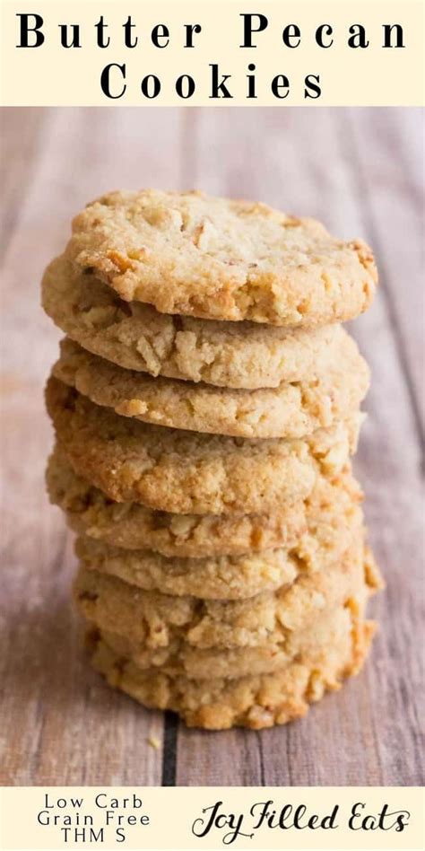 They are really good, plain or with candies in them. Butter Pecan Cookies - Low Carb, Keto, Gluten-Free, Grain ...