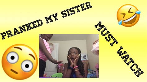 She's my younger sister, but it's okay. I pranked my sister ( she started crying 🤭) - YouTube