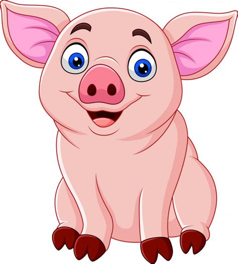 Cliquer pour colorier une zone avec le motif choisi, puis recommencer ! Dessin animé mignon de cochon | Télécharger des Vecteurs ...