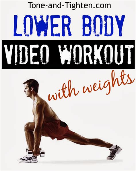 This move creates more activation in the biceps, making this a key tool for increasing the size of your arms. Lower body video workout with weights - Strength routine ...