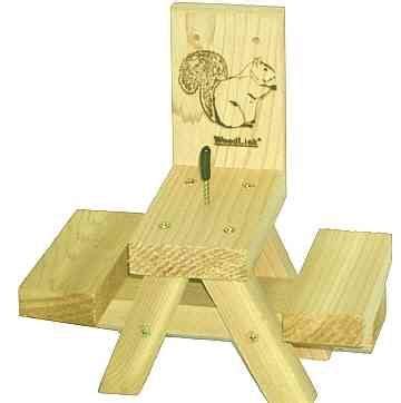 How to build a squirrel picnic table (a tutorial). Picnic Table Squirrel Feeder, $20.95 (With images ...