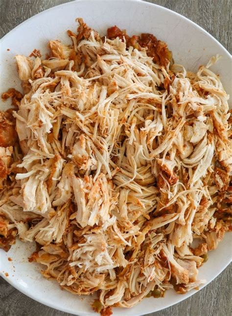 Paired with a warm flour tortilla. Crockpot Chicken Taco Meat - Lauren's Latest