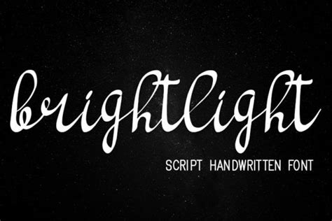 The sectione bright script includes a full set of capital and lowercase letters. Bright Light (Font) by wny79 | Light font, Handwritten ...