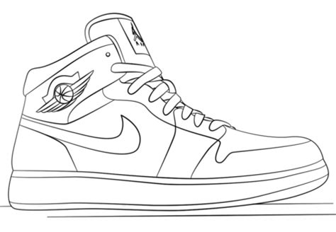 Free printable nike jordan coloring pages. Air Jordan 1 Coloring Page - Free Printable Coloring Pages ...