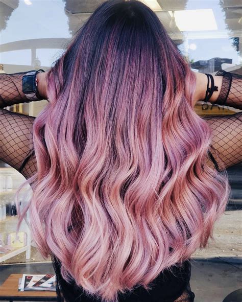 Collection by graphic designs by scarlet. Rose gold, blush, pink, mermaid hair | Rose gold hair ombre, Hair color, Hair color rose gold