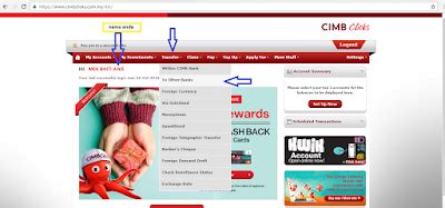 Nanti bila dah biasa mesti dah boleh guna dengan cepat dan mudah sama macam guna website milik cimb yang lama dulu. Bahtera Life: Cara transfer duit dari CIMB ke akaun lain ...