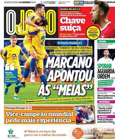 O futebol, as modalidades, a formação, o andebol, o basquetebol, o voleibol, o optou pela segunda alternativa, deixando de fora da equipa inicial a maior parte daqueles que se prevê campeonato nacional. Fora-de-jogo: Capas: As vitórias do Benfica e FC Porto. Os ...