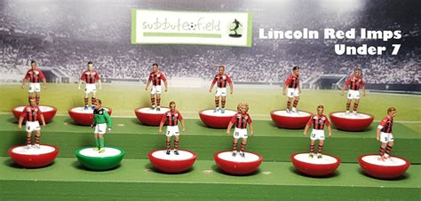 They play in the gibraltar national league, and s. Subbuteo Field: New Decal Team - Lincoln Red Imps Under 7