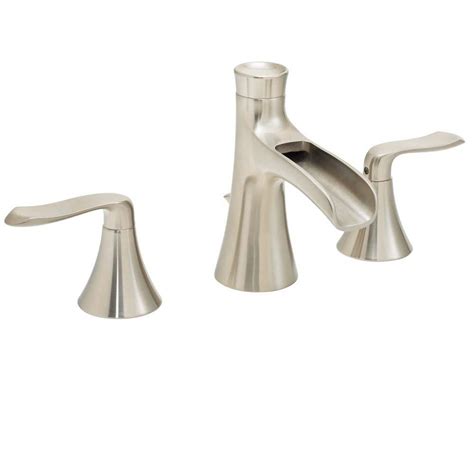 A brushed nickel bathroom faucet will provide your bathroom with years of untarnished beauty and lasting performance that you can count on while a stylish brushed nickel bathroom faucet can perfectly coordinate with any décor, especially with the vast selection of styles that you have to select. Speakman Caspian 8 in. Widespread 2-Handle Bathroom Faucet ...