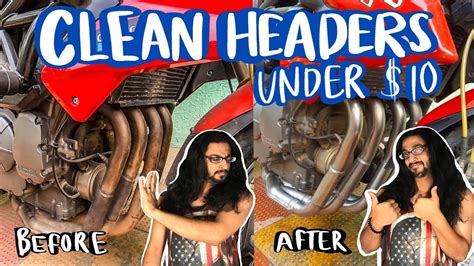 The exhaust pipe and it is especially prone to rust. How To: CLEAN YOUR MOTORCYCLE HEADERS | UNDER $10 || Roxas ...