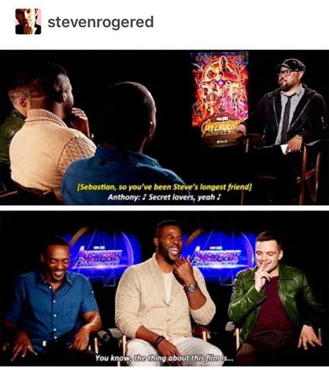 See, rate and share the best anthony mackie memes, gifs and funny pics. 25 Times Sebastian Stan And Anthony Mackie Proved They're Funniest of All | Marvel funny, Stucky ...