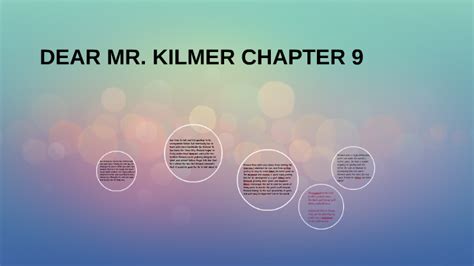 Chapter 1 of dear mr. DEAR MR. KILMER CHAPTER 9 by farah anis