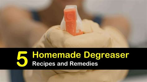 Mix a 50/50 solution of vinegar and warm water and put into a spray bottle. 5 Homemade Degreaser Recipes and Remedies