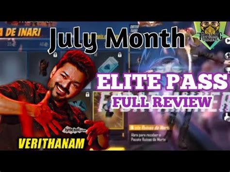 Free fire has many more changes at the start of every month, one of the thing is elite pass this is the product of the game that every player want, but this is n. Free Fire Next July month 2020 elite pass in tamil - YouTube