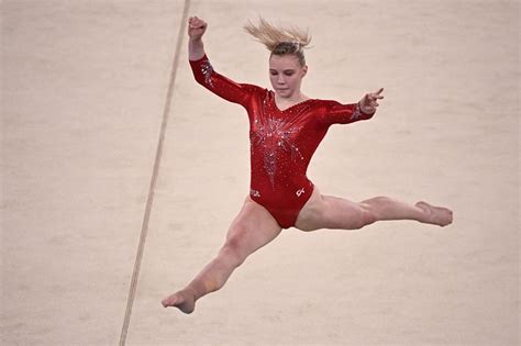 After it was over and she had won gold in the floor. What Gymnast Jade Carey Told Her Mom After Qualifying for ...