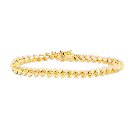 Sit down, take a deep breath and enjoy the journey. 6.0mm San Marco Bracelet in 14K Gold | Peoples Jewellers