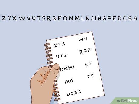 Z y x w v u t s r q p o n m l k j i h g f e d c b a . How to Learn the Alphabet Backwards (with Pictures) - wikiHow