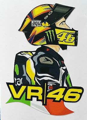Valentino Rossi VR46 adesivo stickers Rossi Vale tributo ...