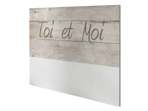 Les têtes de lit 160 cm en bois blanchi ont quant à elles un design plus romantique. Tête de lit 160 cm TOI MOI coloris chêne - Vente de Tête de lit - Conforama