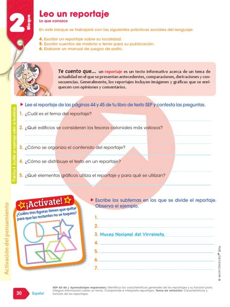 Actividades para tercero de primariadescripción completa. me divierto y aprendo 6 - bloque 2.pdf | Fracción ...