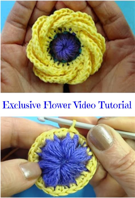 Exclusive Flower Video Tutorial - Crochet Ideas