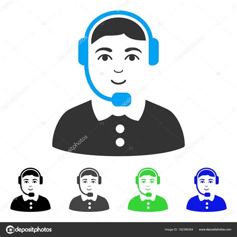 read pdf wake up your call center: Glad Call Center Operator Vector Icon — Stock Vector ...