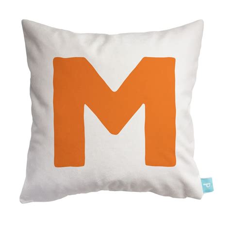 I will preface this entire tutorial. Personalized Initial Pillow - Letter "M" | Initial pillow ...