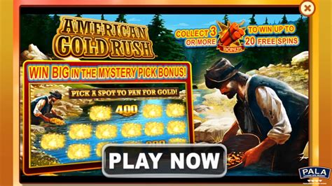 All you need to claim them is to get three scatters on the centre reels and you will immediately receive them. Pala Casino: American Gold Rush on the MyPalaCasino App ...