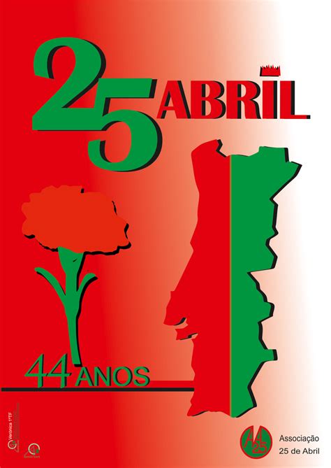 No dia 25 de abril de 1974, centenas de militares marcharam por várias regiões de portugal em uma ação coordenada que instaurou a democracia no país depois de 48 anos de ditadura. Concurso para a criação do cartaz oficial comemorativo do ...