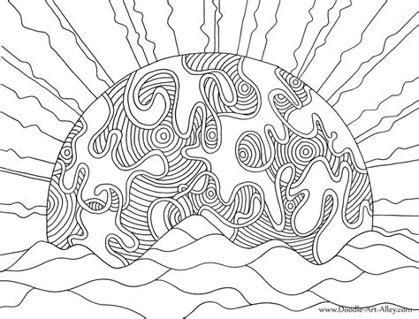 Coloring is not just a fun activity, it is also a great learning process for little kids. Nature Coloring pages - DOODLE ART ALLEY