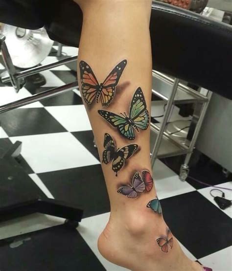 Blue and red butterfly thigh tattoos. Pin by Hanna Wulf on Tattoos | Butterfly sleeve tattoo ...