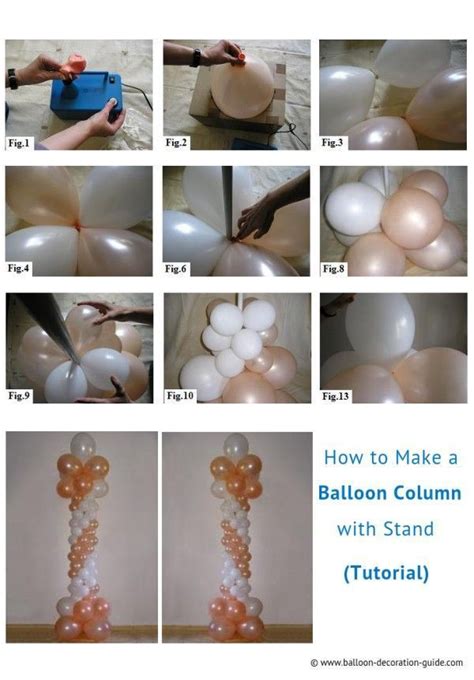 While you can get ready made balloon column stands from specialized suppliers and even at amazon, why not try making one yourself? How to Make a Balloon Column with Stand [DIY, with Images ...