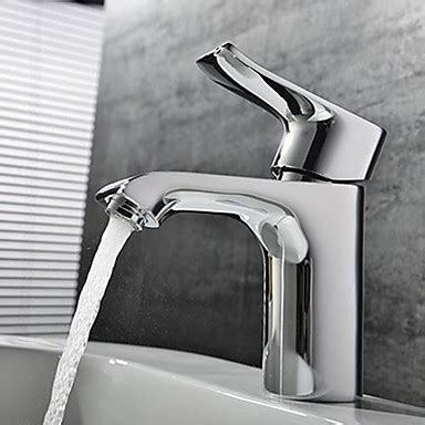 Faucets designed and engineered for innovation and style. Contemporary Chrome One Hole Single Handle Brass Bathroom ...