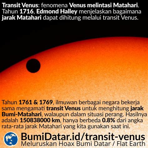 Yalan da benim, yanan da benim, yaman da benim. Menentukan Jarak Matahari Melalui Transit Venus - BumiDatar.id